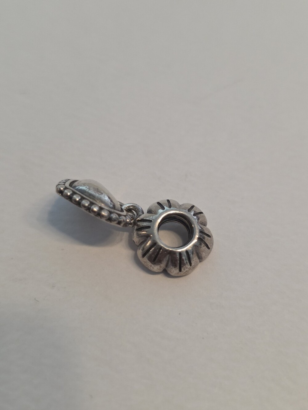 Pandora My Special Sister Heart Dangle Charm Sterling Silver Retired - Picture 5 of 5